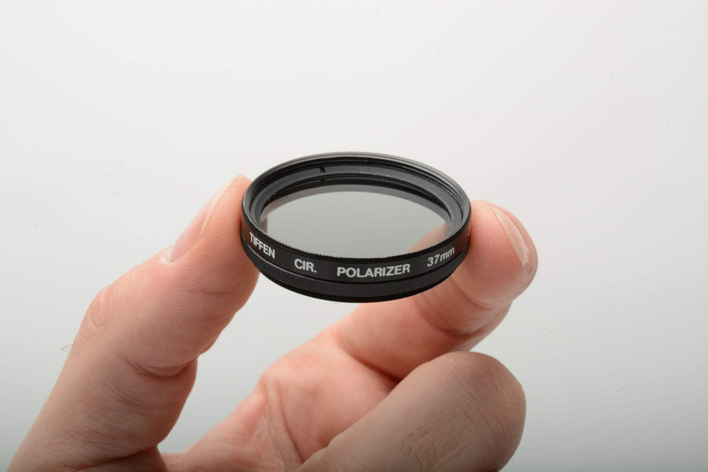 Set of Tiffen 37mm Clear Filter and 37mm Circular Polarizer Filter w/ Pouch