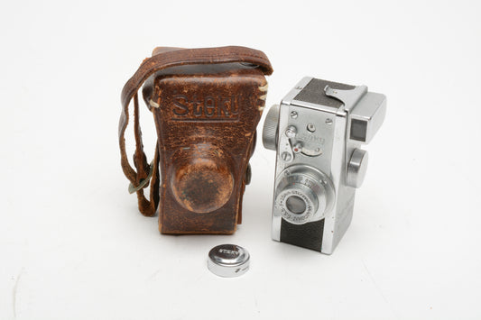 Steky 16mm camera in case, Nice and clean, works!  Vintage