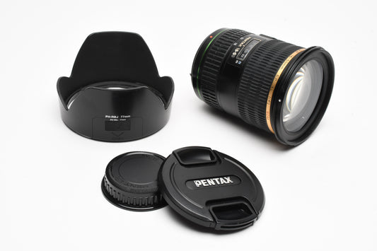 Pentax SMC DA* 16-50mm F2.8 ED AL IF SDM Lens, Hood, Great