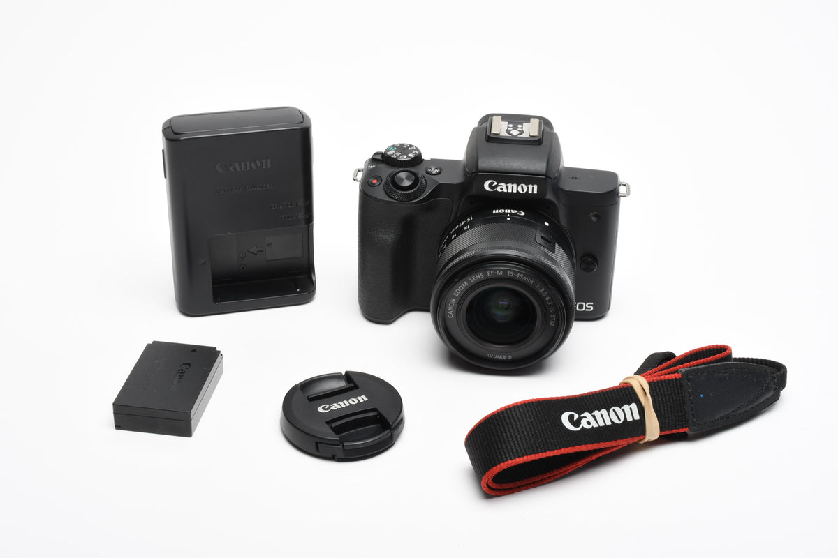 Canon EOS M50 Mirrorless Camera with 15-45mm Lens (Black) <1000 Acts!