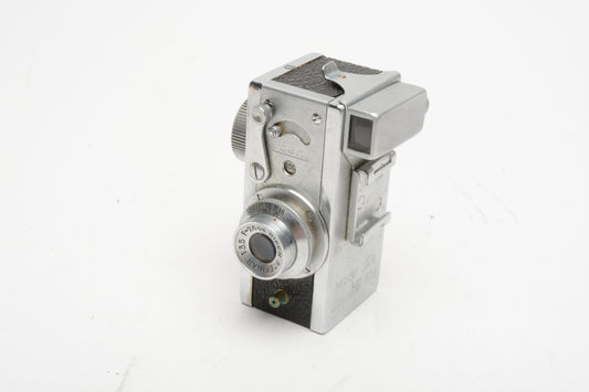 Steky IIIb 16mm camera in case and box, Nice and clean, works!  Vintage