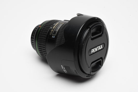 Pentax SMC DA* 16-50mm F2.8 ED AL IF SDM Lens, Hood, Great