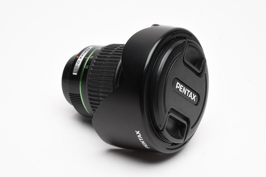 Pentax SMC DA 12-24mm F4 ED AL AL IF Lens, Hood, Good