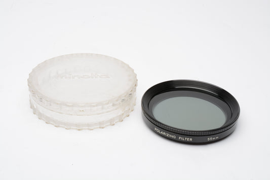 Minolta 55mm Polarizing filter, genuine, very clean