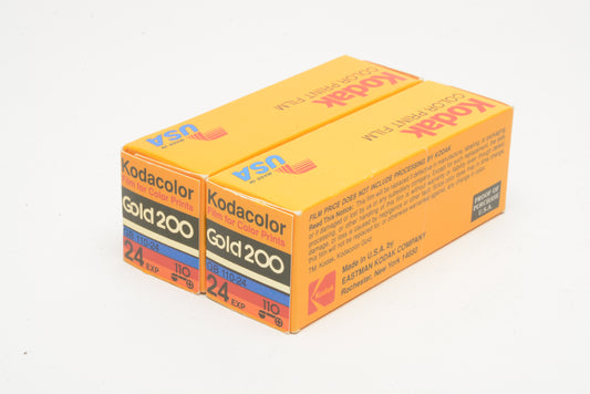 2X Kodak Gold 200ASA GB-110-24 Expired 05/1991