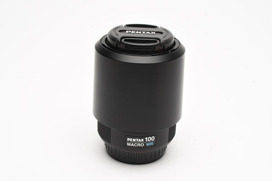 Pentax SMC D-FA 100mm F2.8 WR Lens, Hood, Mint-