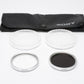 Sony 58mm ND8 and Clear / UV filters in jewel cases & Pouch, Mint-