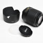 Nikon AF-S 55-200mm f4-5.6G ED DX VR, Caps, Hood, Mint-