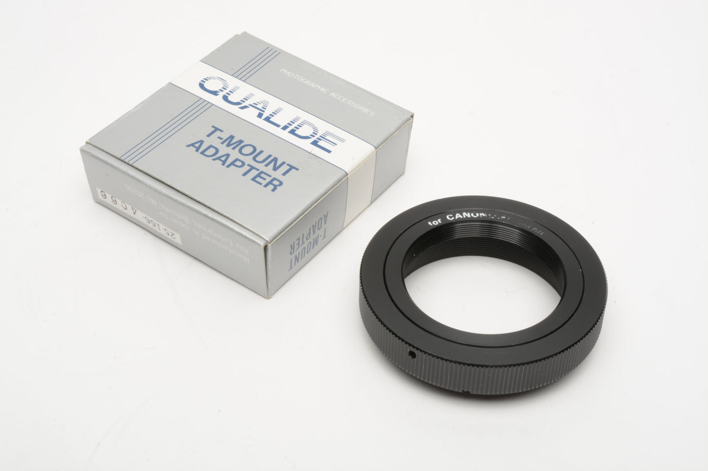 Qualide T-Mount Adapter to Canon EF Mount, Boxed