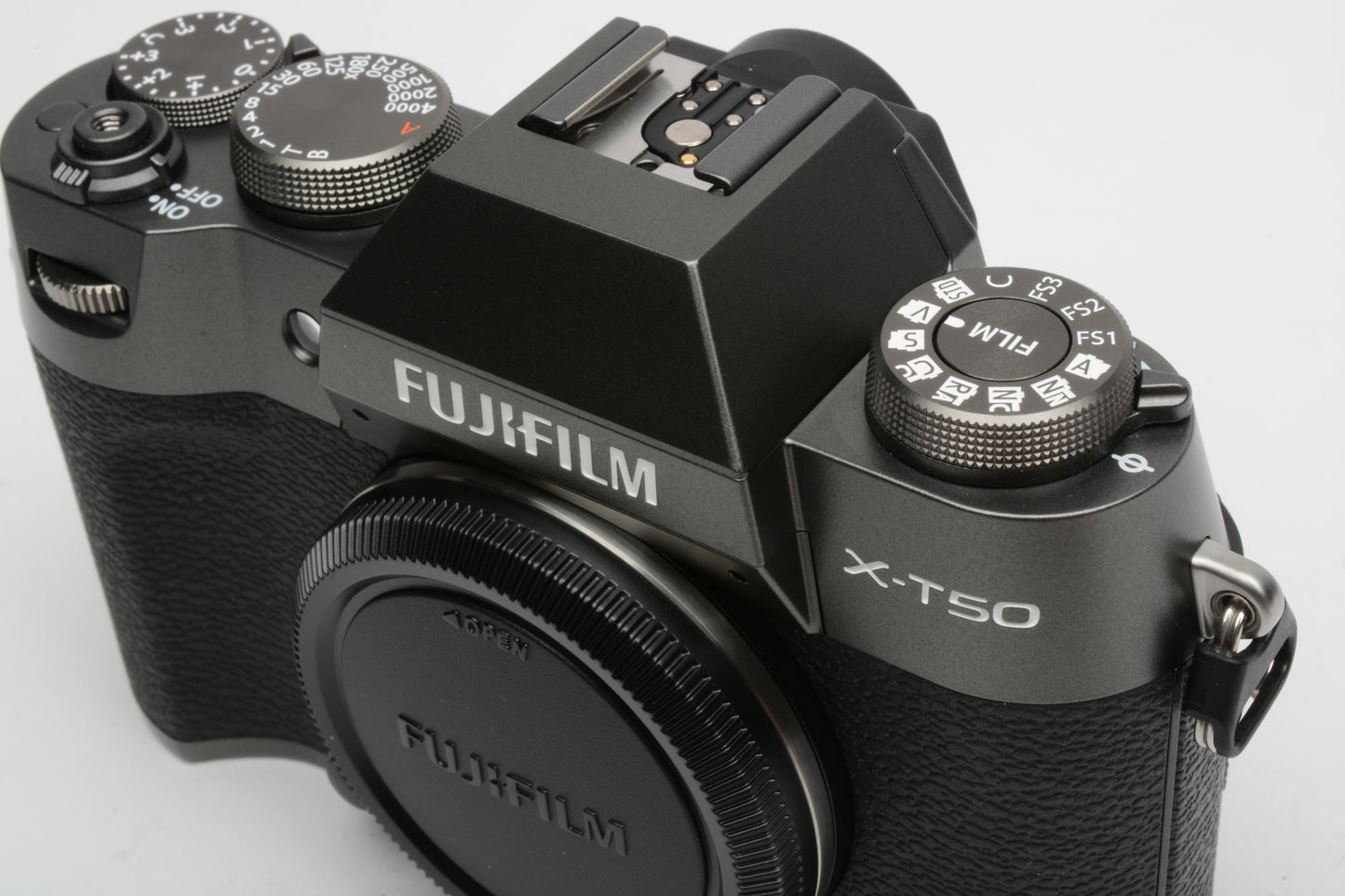 Fujifilm X-T50 Anthracite body, boxed, 2batts, Mint, Only 64 Acts!!