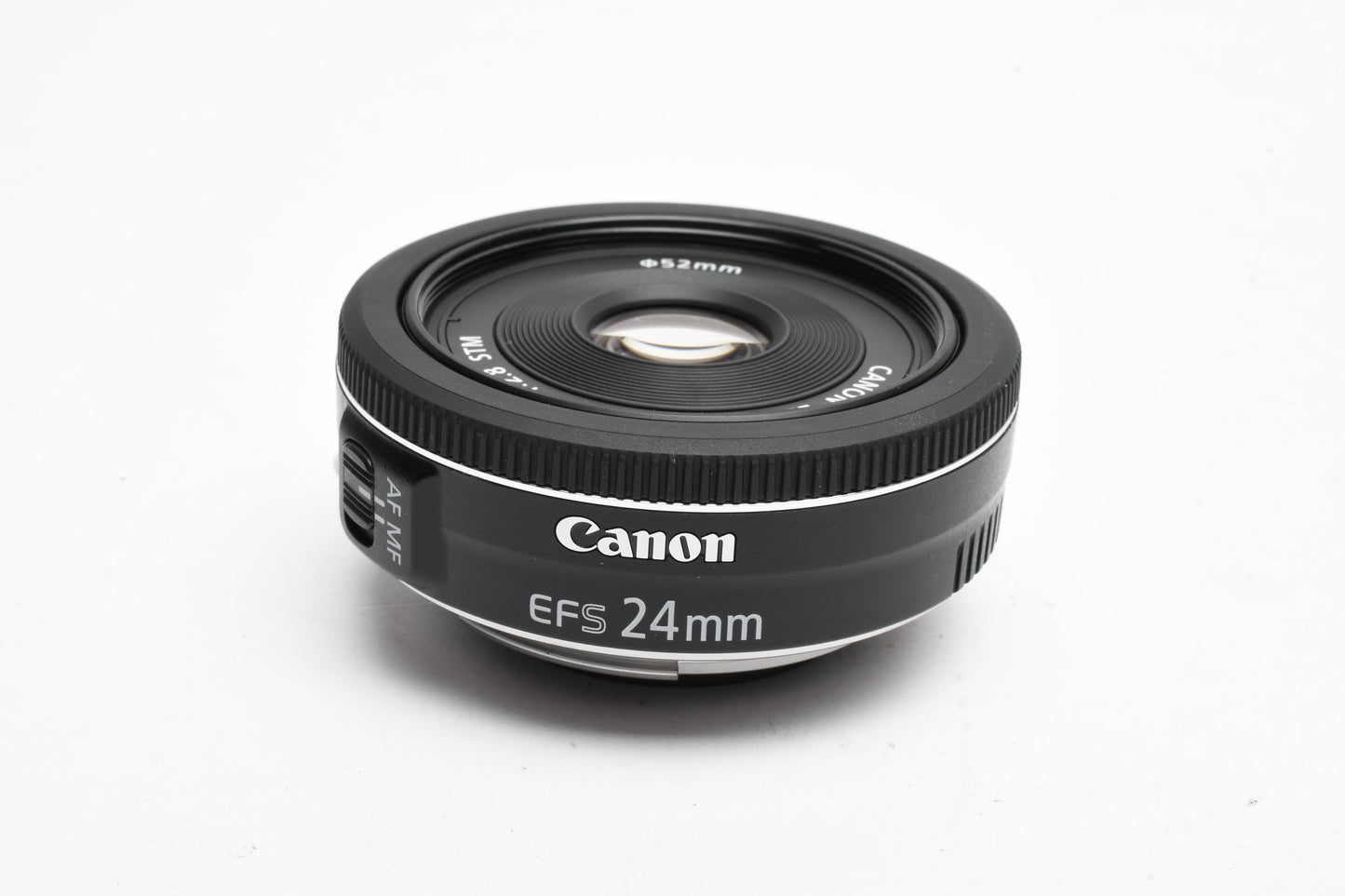 Canon EFS 24mm F2.8 STM Pancake macro lens, w/Caps, Mint