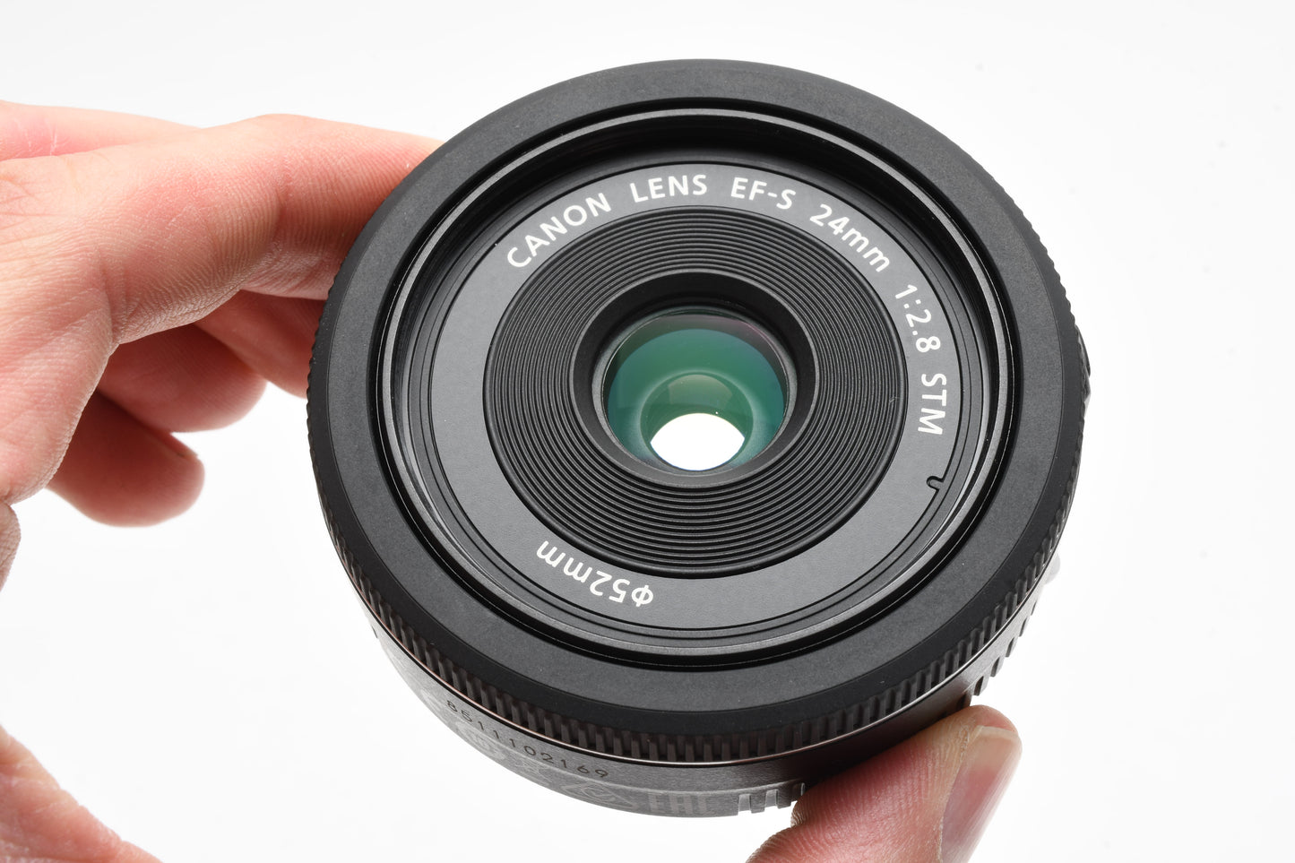 Canon EFS 24mm F2.8 STM Pancake macro lens, w/Caps, Mint