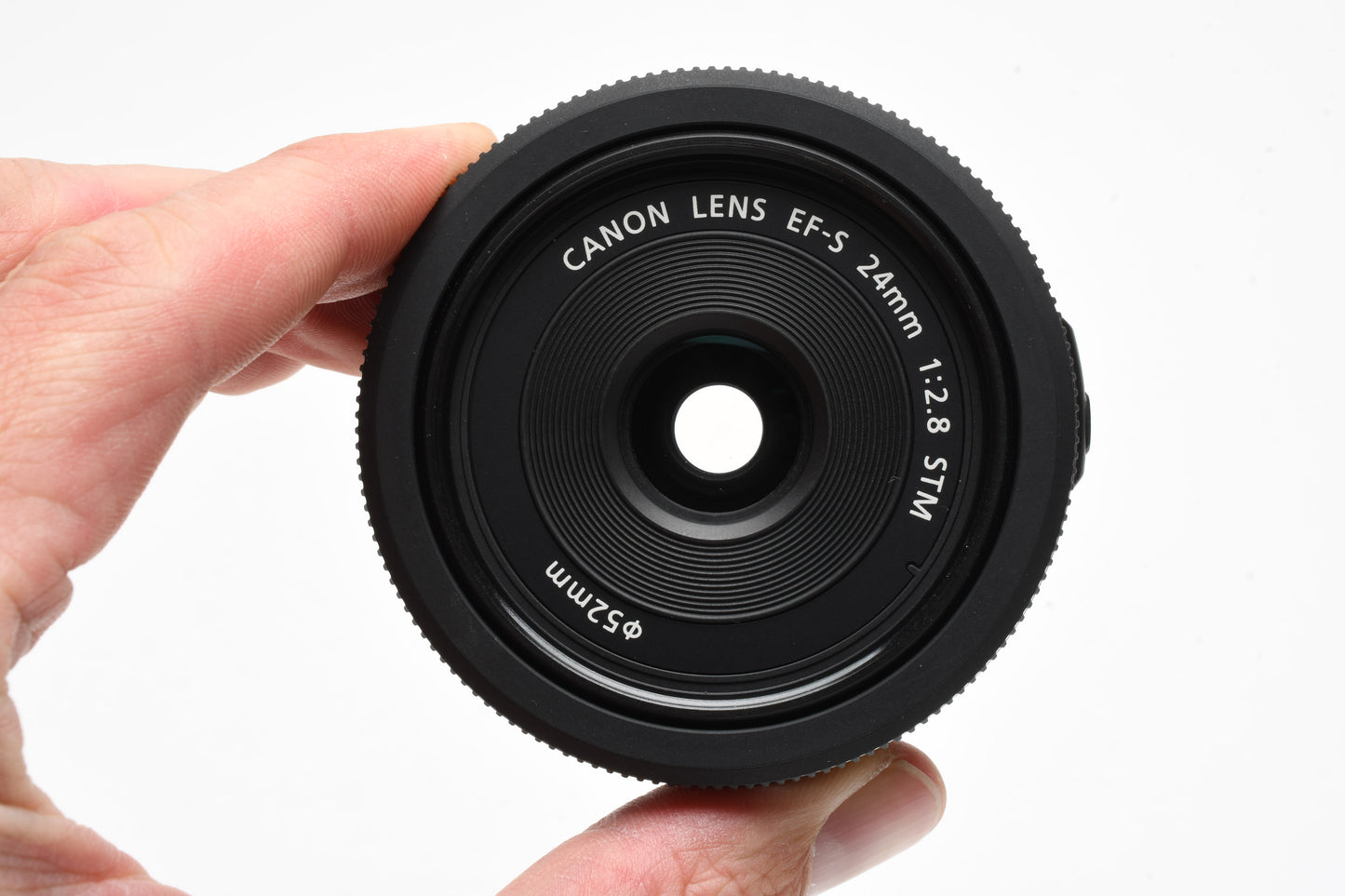 Canon EFS 24mm F2.8 STM Pancake macro lens, w/Caps, Mint