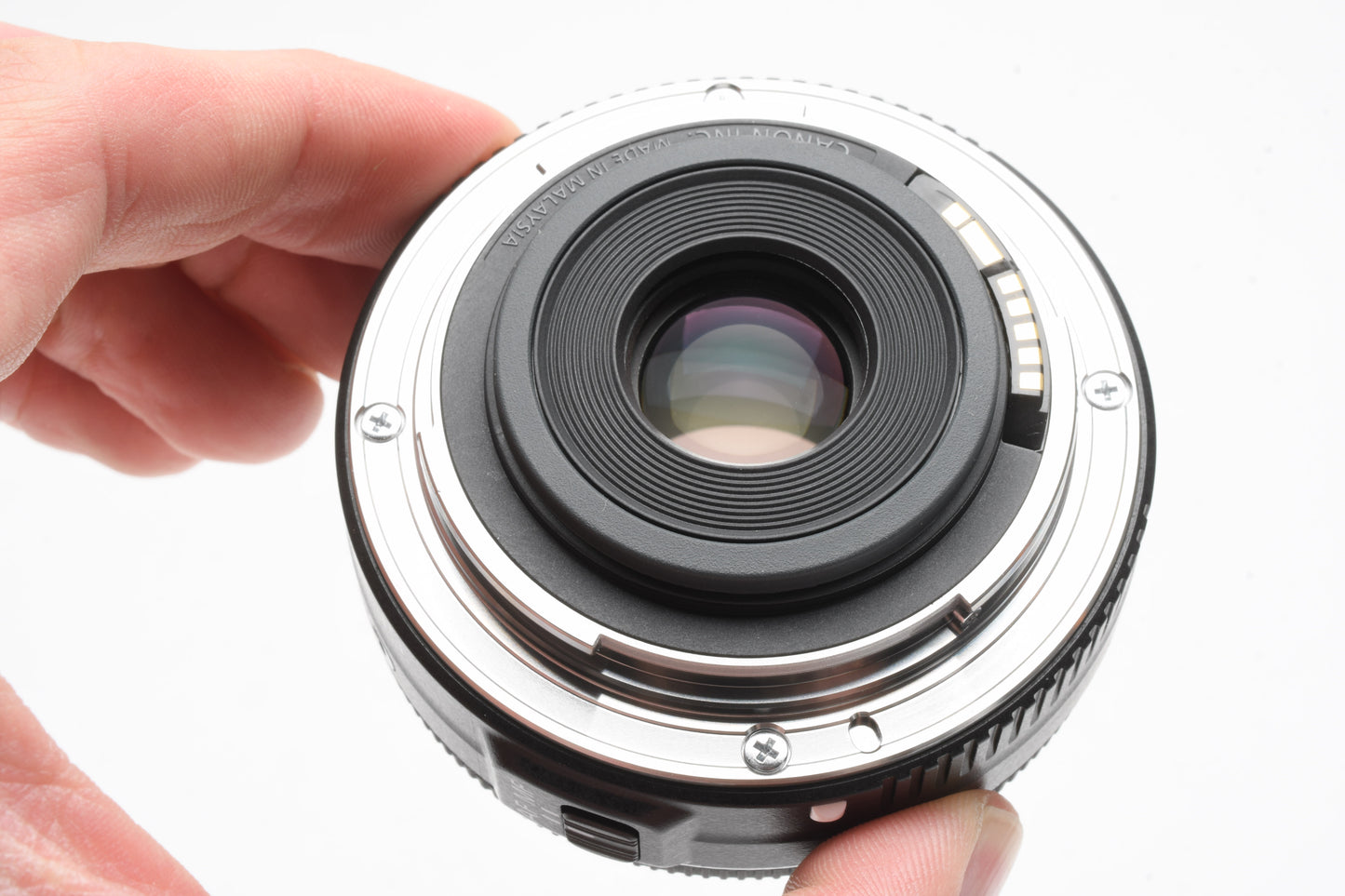 Canon EFS 24mm F2.8 STM Pancake macro lens, w/Caps, Mint