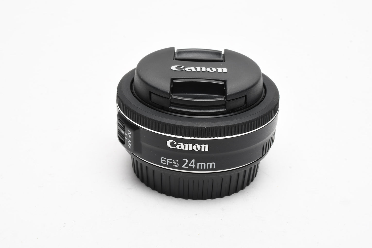 Canon EFS 24mm F2.8 STM Pancake macro lens, w/Caps, Mint