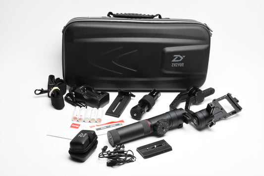 Zhiyun Crane 2 Servo 3-Axis Camera Stabilizer, complete bundle, case, 5Batts++