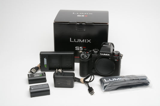 Panasonic Lumix S5 II Mirrorless Camera Body DC-S5M2BODY, Mint, Boxed +2 batts