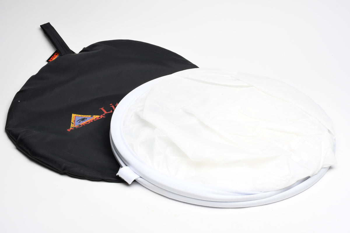 Photoflex LiteDisc White/Translucent Collapsible Circular Reflector (52") DL1152WT