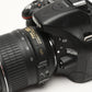 Nikon D5200 w/18-55mm F3.5-5.6G VR, batt+charger+strap+cap, Only 3448 Acts