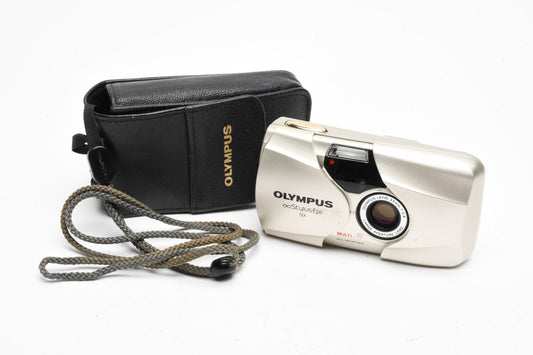 Olympus Stylus Epic DLX Mju II QD (Champagne) w/Strap, Clean, Tested, Great!