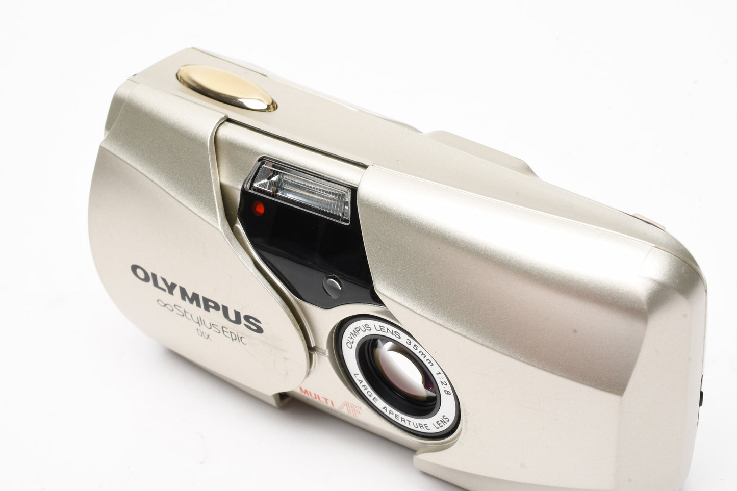 Olympus Stylus Epic DLX Mju II QD (Champagne) w/Strap, Clean, Tested, Great!