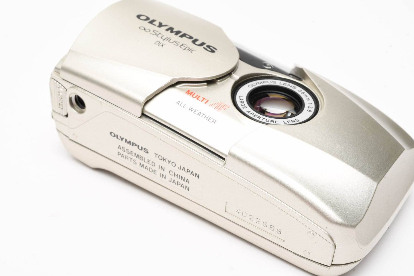 Olympus Stylus Epic DLX Mju II QD (Champagne) w/Strap, Clean, Tested, Great!