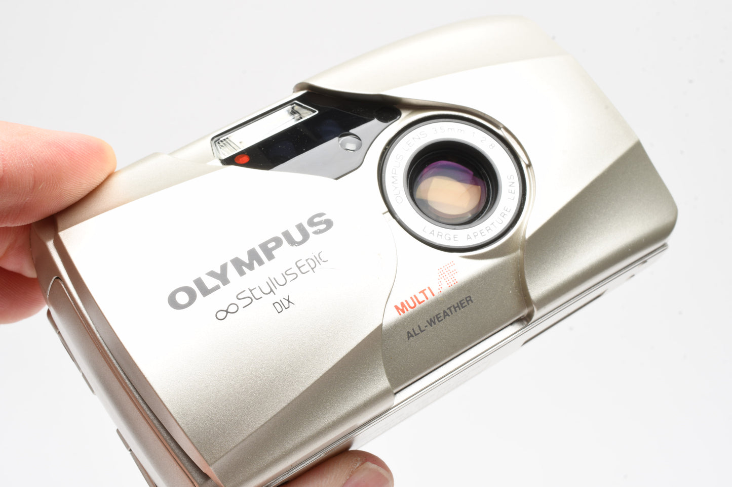 Olympus Stylus Epic DLX Mju II QD (Champagne) w/Strap, Clean, Tested, Great!