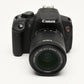 Canon EOS Rebel T5i DSLR w/18-55mm f3.5-5.6 STM zoom, 2 batts, charger 2282 Acts