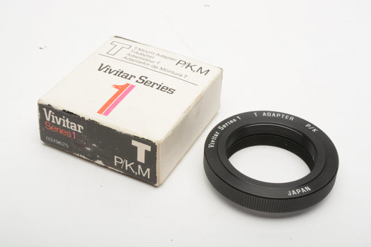 Vivitar Series 1 T-Mount to P/K Adapter - made in Japan