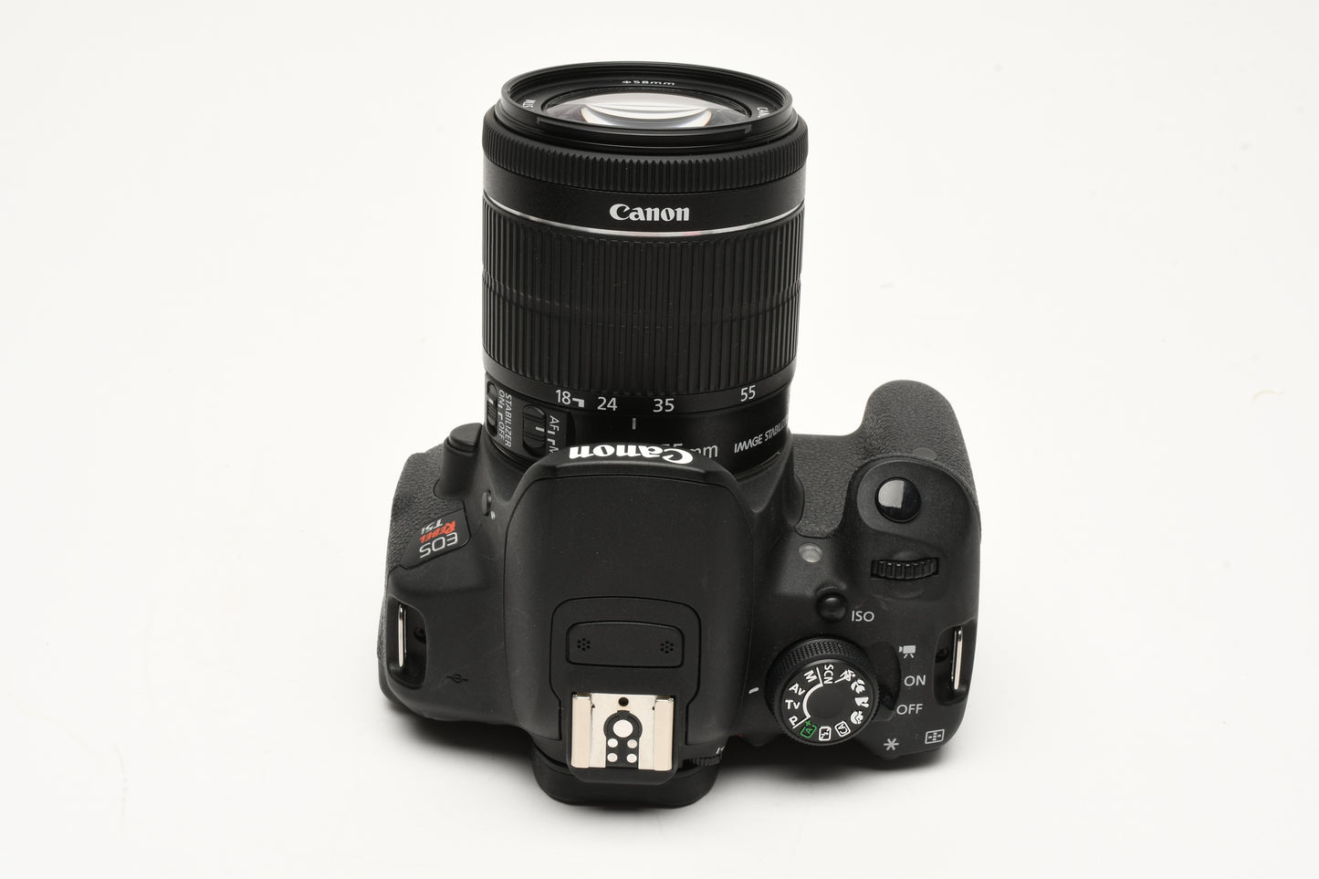 Canon EOS Rebel T5i DSLR w/18-55mm f3.5-5.6 STM zoom, 2 batts, charger 2282 Acts