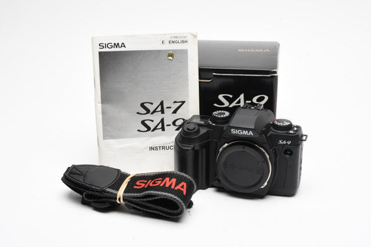 Sigma SA-9 QD 35mm SLR Body *Parts or Repair, Boxed