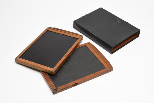 2X 5 x 7" Wood Film / Plate Holder, Great condition, In sleeve