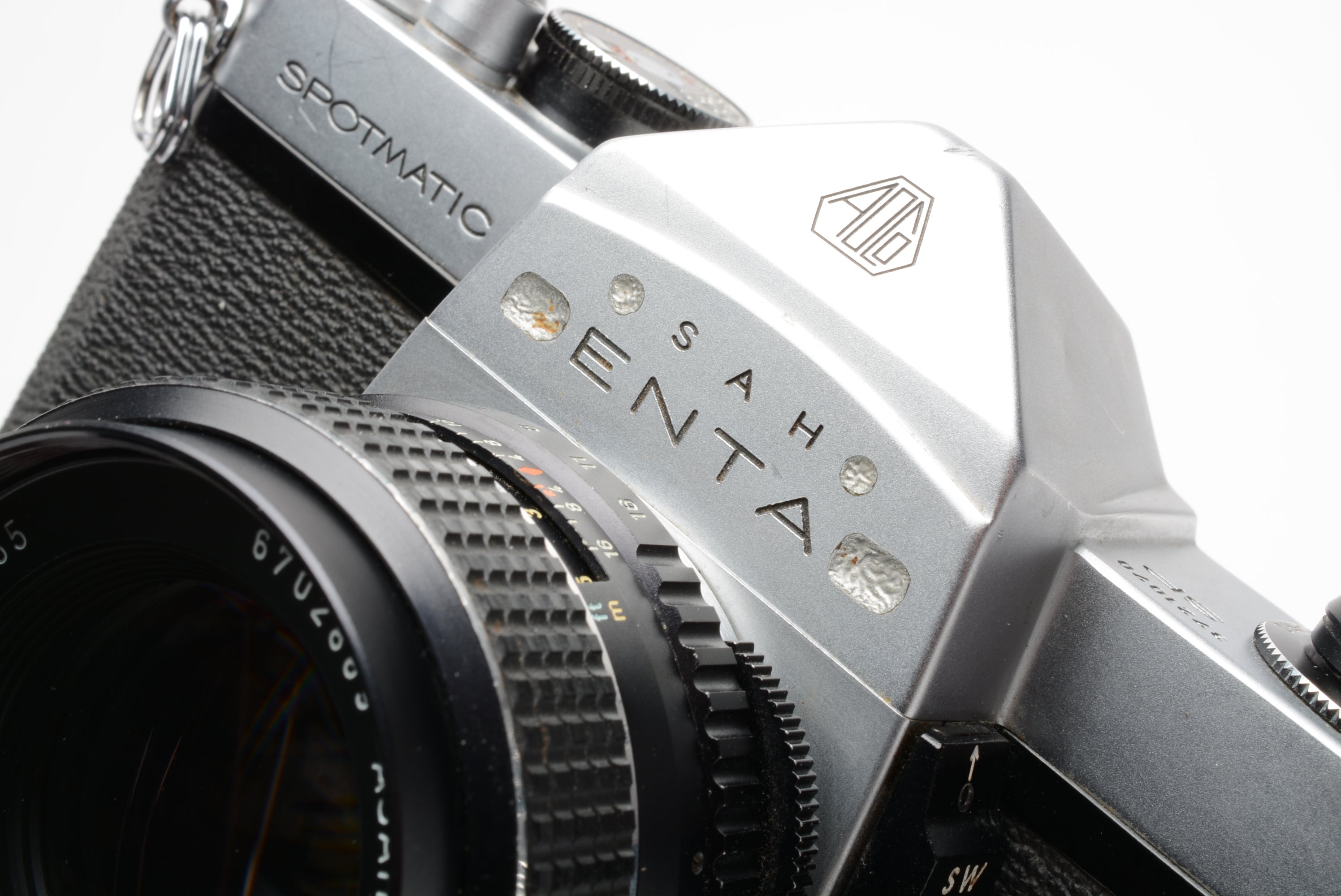 Pentax Spotmatic SP chrome 35mm SLR w/SMC Takumar 55mm F1.8 mm F1.8, new  seals