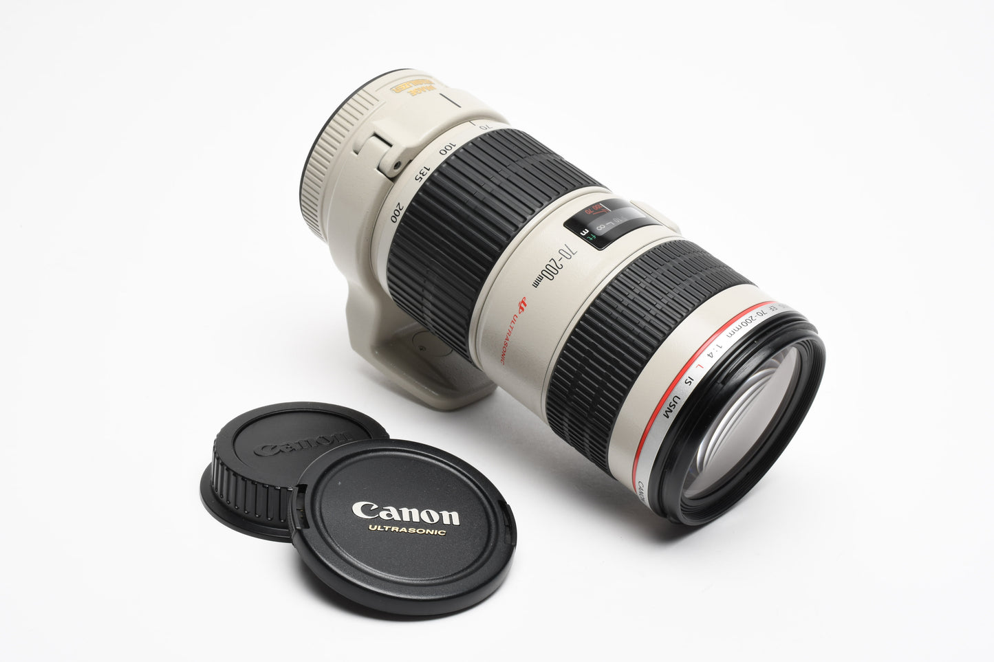 Canon EF 70-200mm f4L IS USM zoom, caps, tripod Mount, Sharp! Mint-