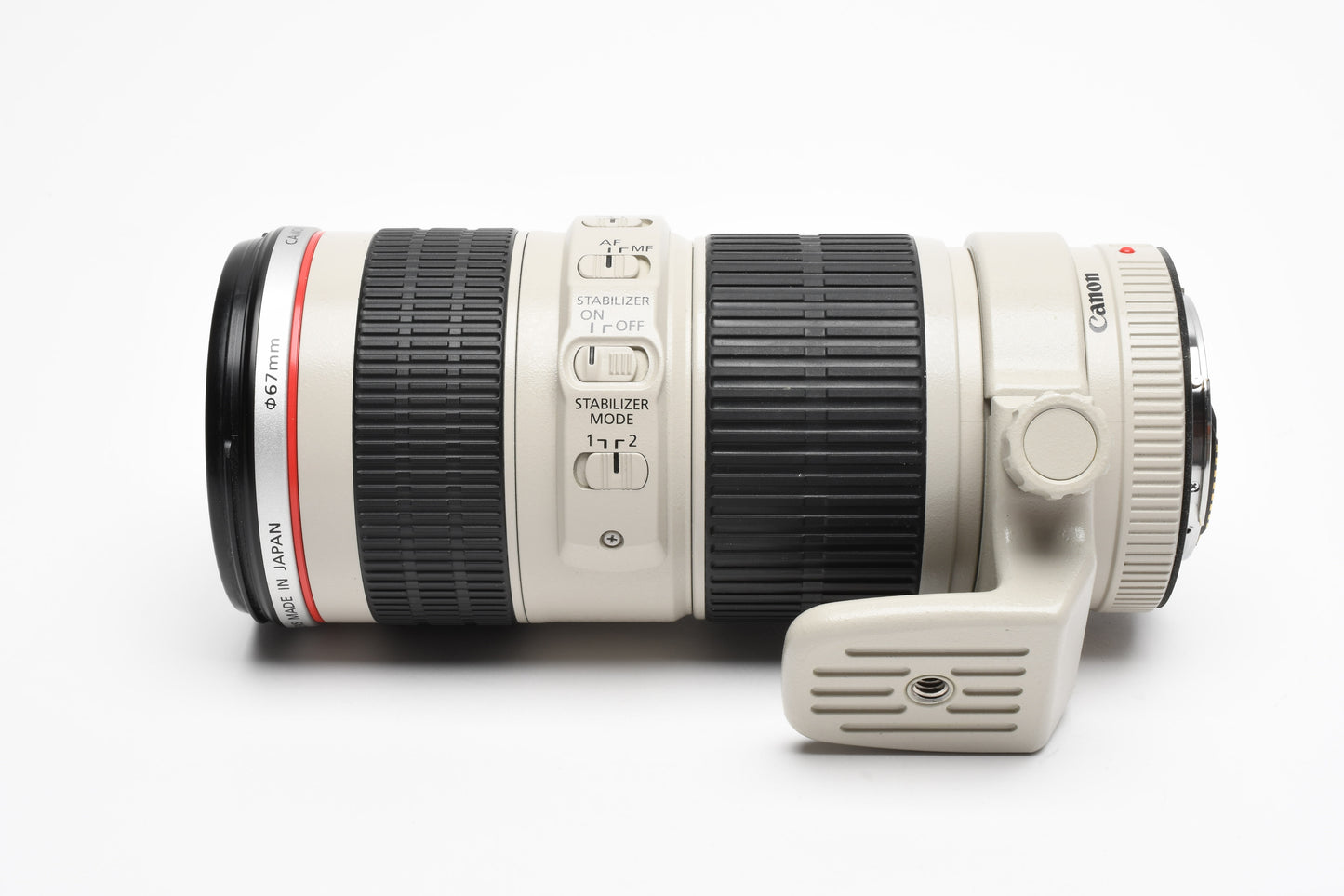 Canon EF 70-200mm f4L IS USM zoom, caps, tripod Mount, Sharp! Mint-