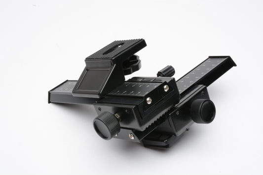 Neewer 4-Way macro focusing rail slider w/Quick release plate GM-MP1