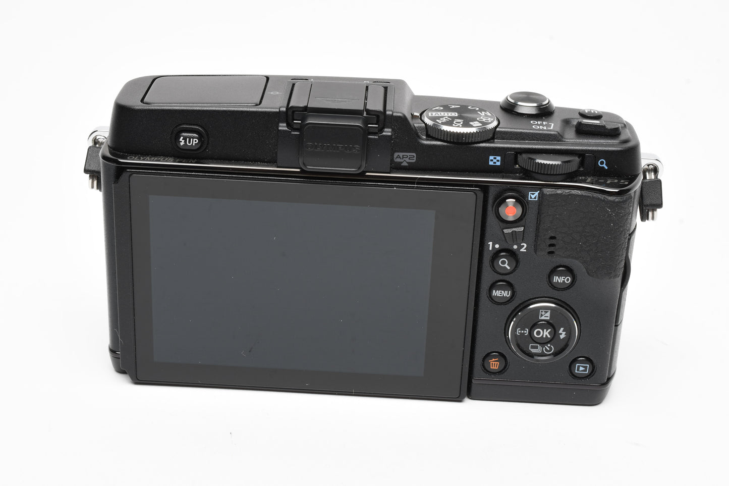 Olympus E-P5 Body w/VF-4 Viewfinder, Refurbished, Mint- Boxed, Great!