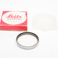 Leica Leitz E41 41mm 13205 chrome UV filter, Mint, Boxed