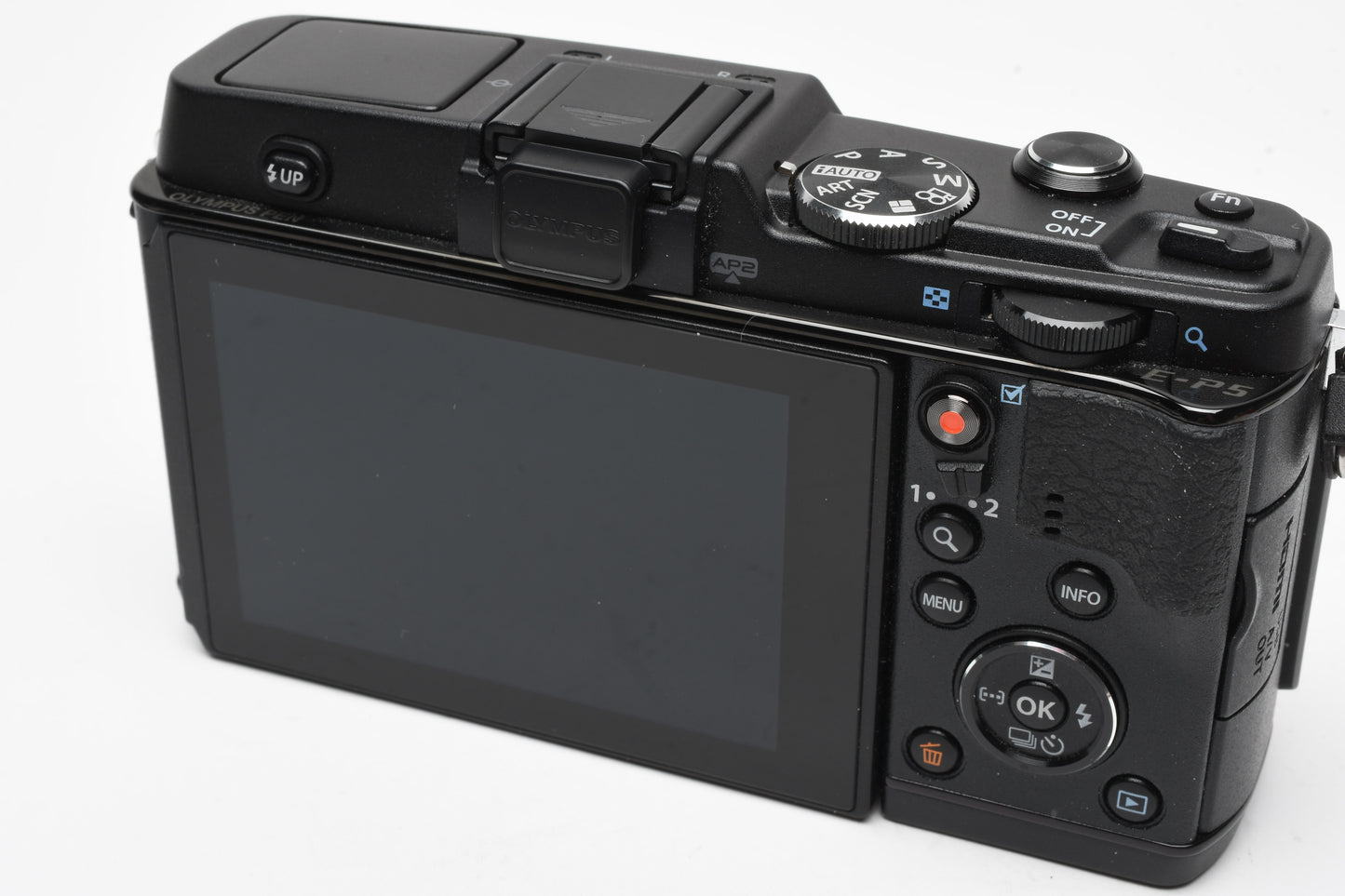 Olympus E-P5 Body w/VF-4 Viewfinder, Refurbished, Mint- Boxed, Great!