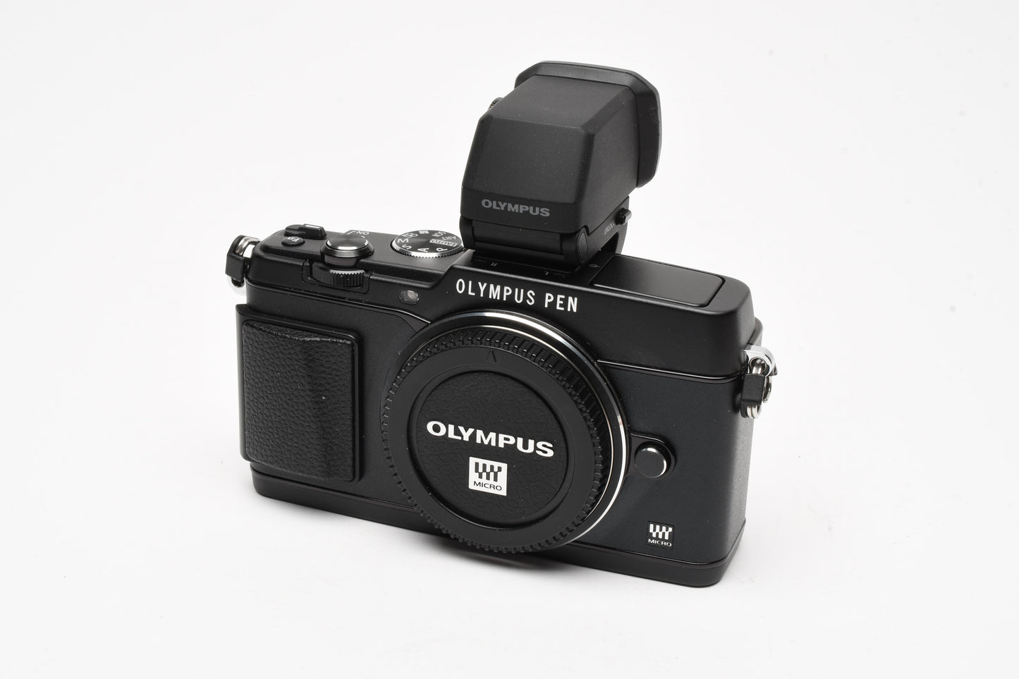 Olympus E-P5 Body w/VF-4 Viewfinder, Refurbished, Mint- Boxed, Great!