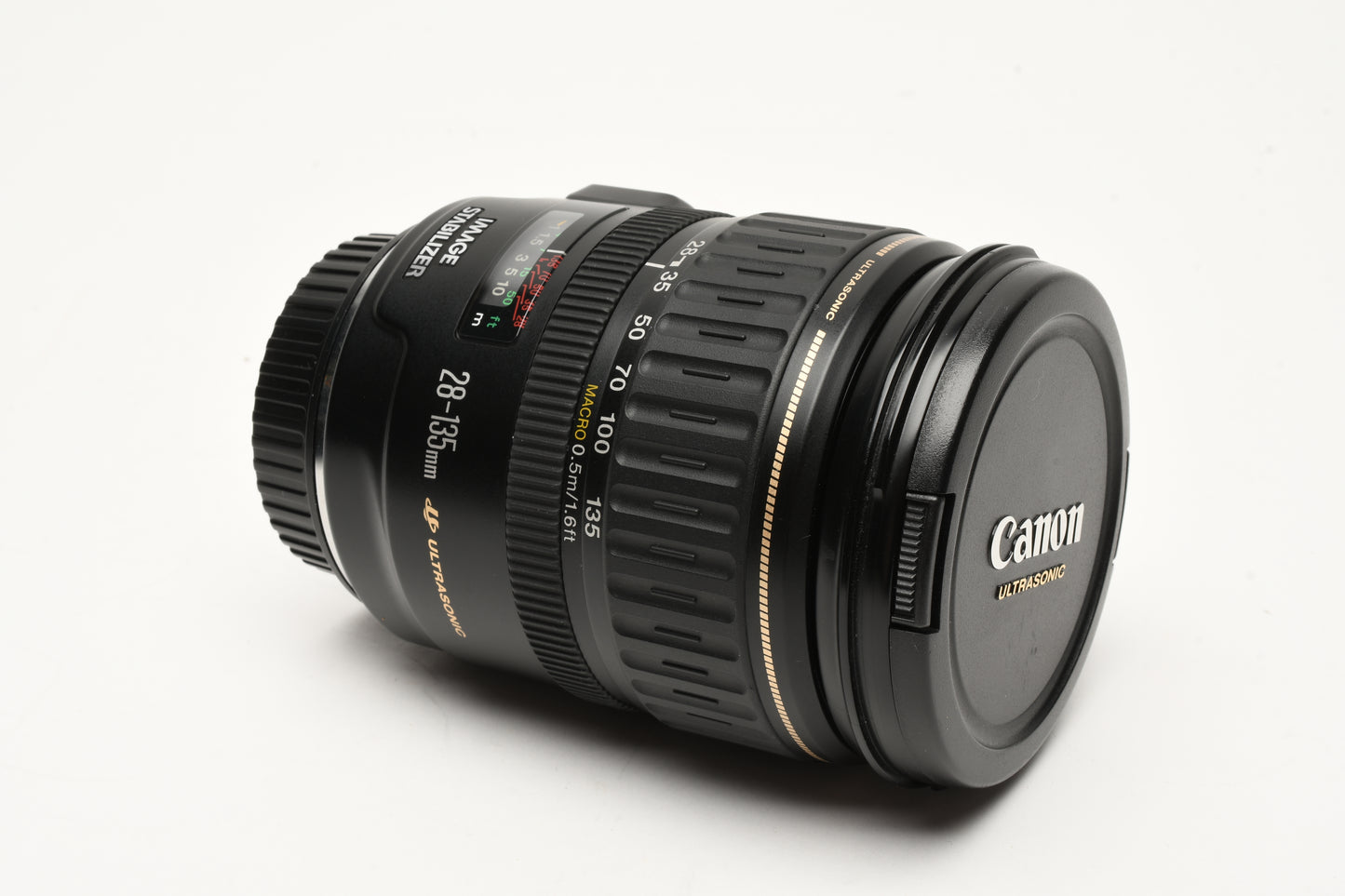 Canon EF 28-135mm f3.5-5.6 IS USM zoom lens, caps, Versatile zoom