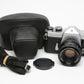 Pentax Spotmatic SP chrome 35mm SLR w/50mm F1.7, case, cap, strap, new seals, nice!