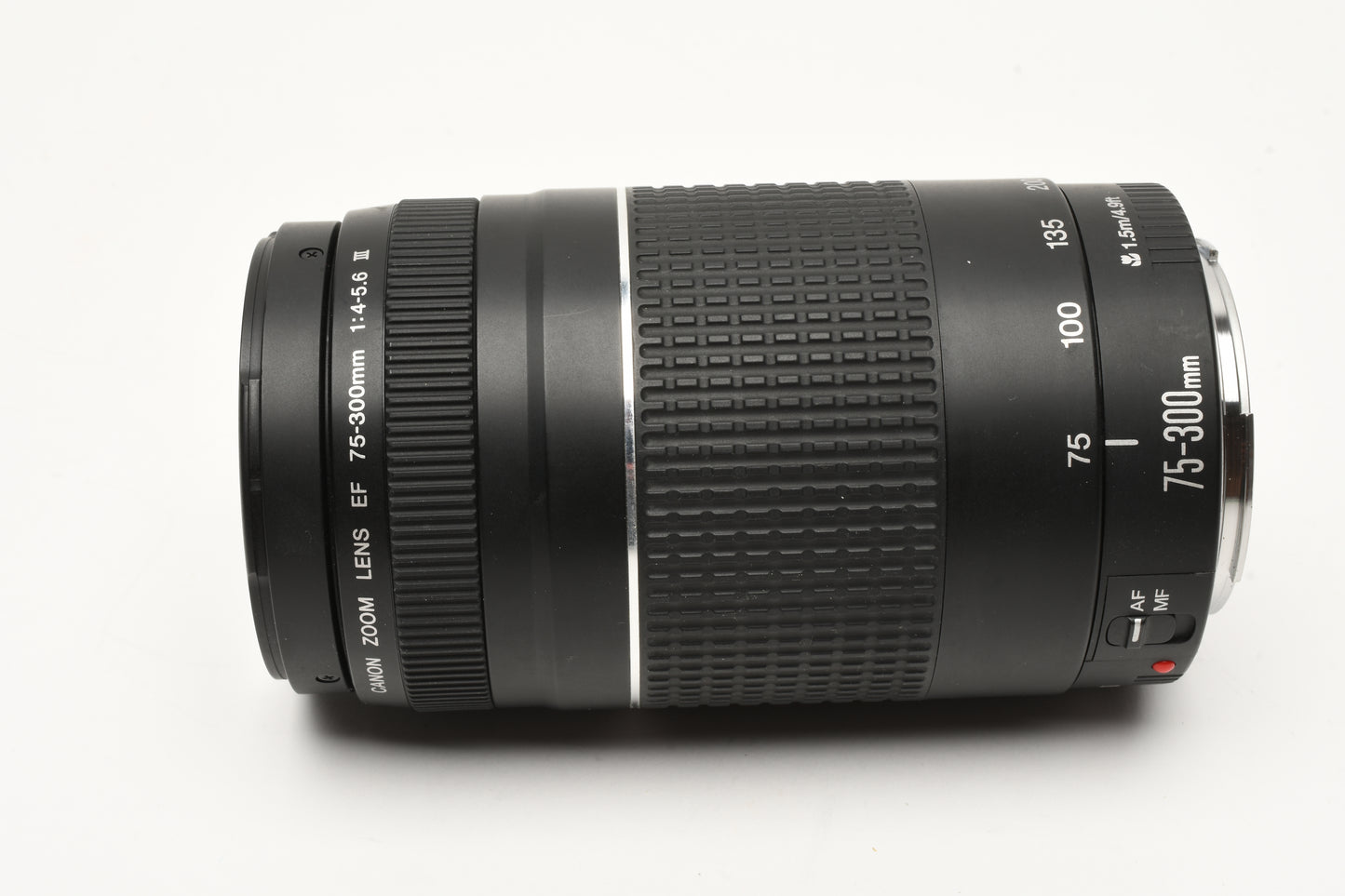 Canon EF 75-300mm f4-5.6 III Telephoto zoom lens, caps, UV, Tested