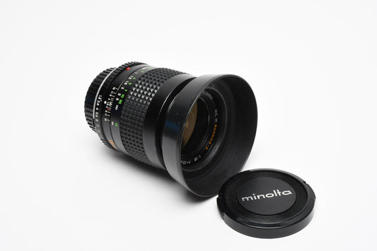 Minolta MC W.Rokkor-X 35mm f1.8 wide lens, Hood, Very Sharp!  *Read