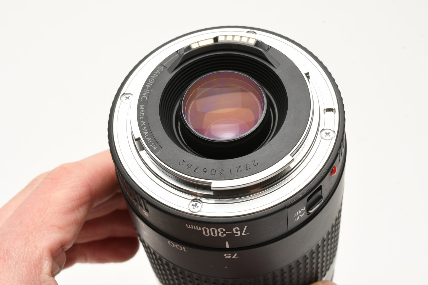 Canon EF 75-300mm f4-5.6 III Telephoto zoom lens, caps, UV, Tested