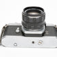 Pentax Spotmatic SP chrome 35mm SLR w/50mm F2, case, cap, strap, new seals, nice!