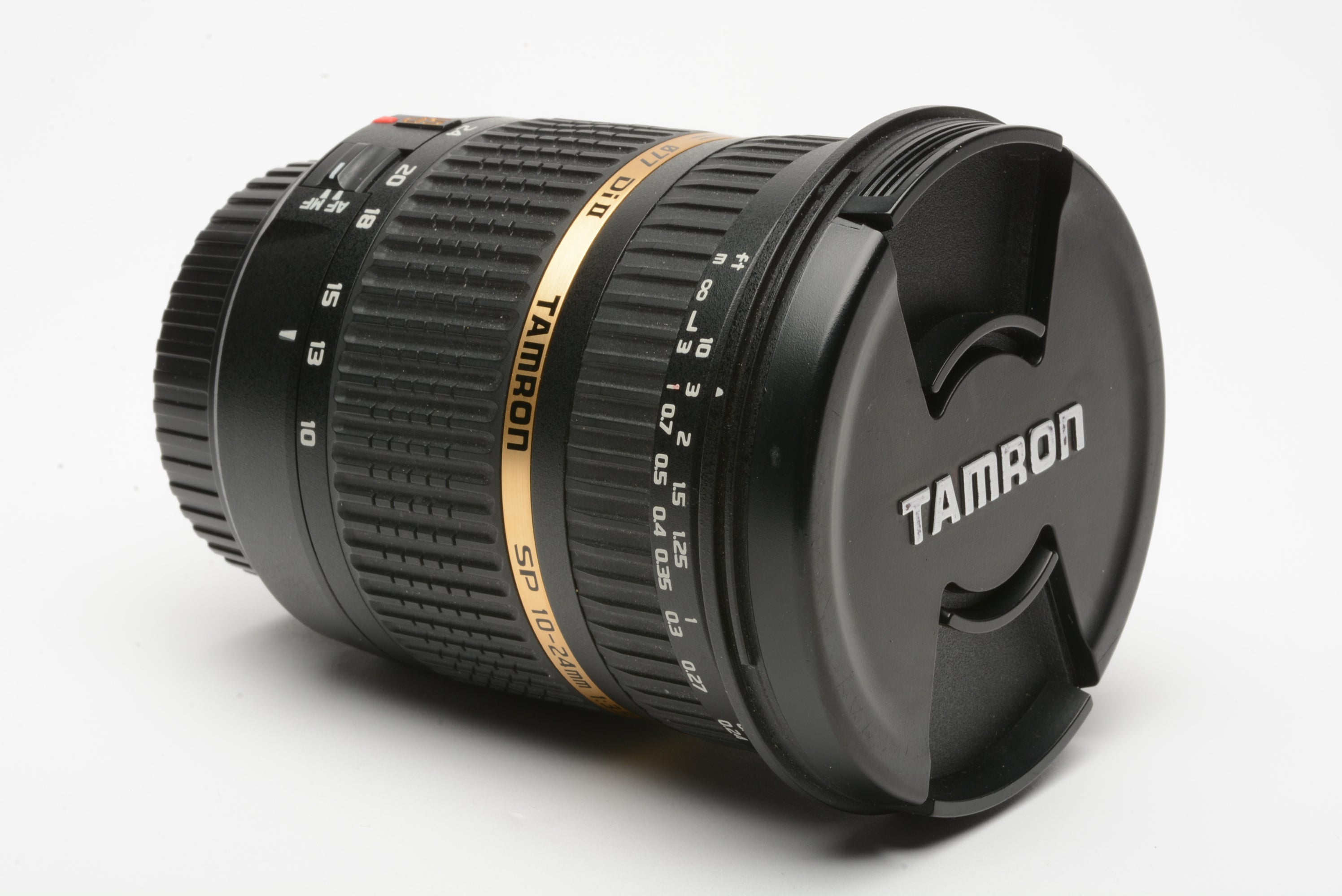 Tamron SP 10-24mm f3.5-4.5 Di II wide zoom for Canon EF, box, case