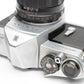 Pentax Spotmatic SP chrome 35mm SLR w/50mm F2, case, cap, strap, new seals, nice!