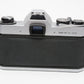 Pentax Spotmatic SP II 35mm SLR w/55mm f1.8 SMC lens, New Seals! nice