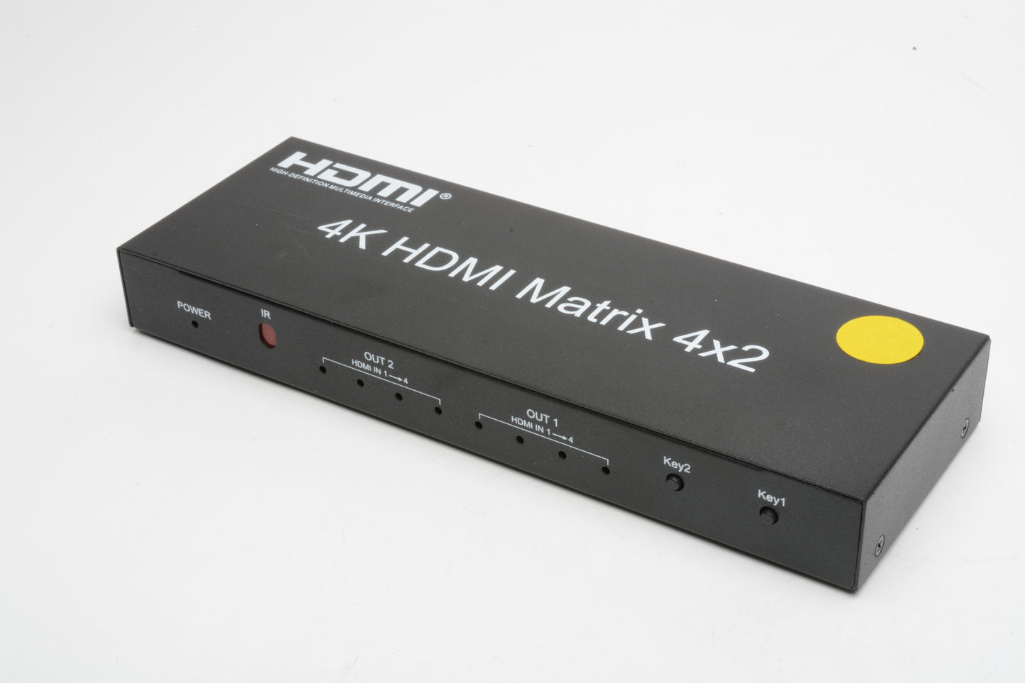 4x2 HDMI Matrix Switch, 4 in 2 Out Matrix HDMI Video Switcher Splitter +Optical